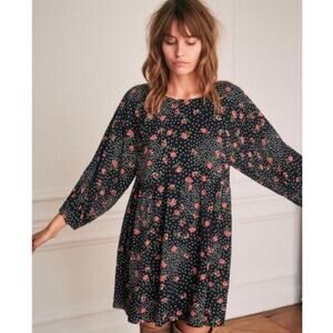 Sézane Rose Floral Mini Dress
